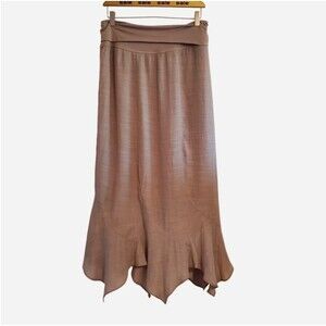 Apt 9 Y2k Fold over Asymmetrical Maxi Skirt Size L Fairy Boho Ethereal Whimsical